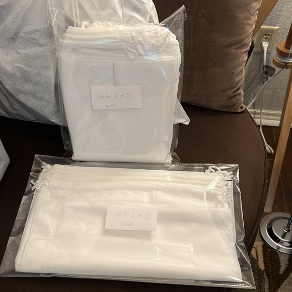 Drawstring Unbranded Dust Bag White 12pcs total - Picture 8 of 10